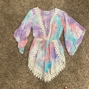 Xenia boutique size 4 tie dye romper